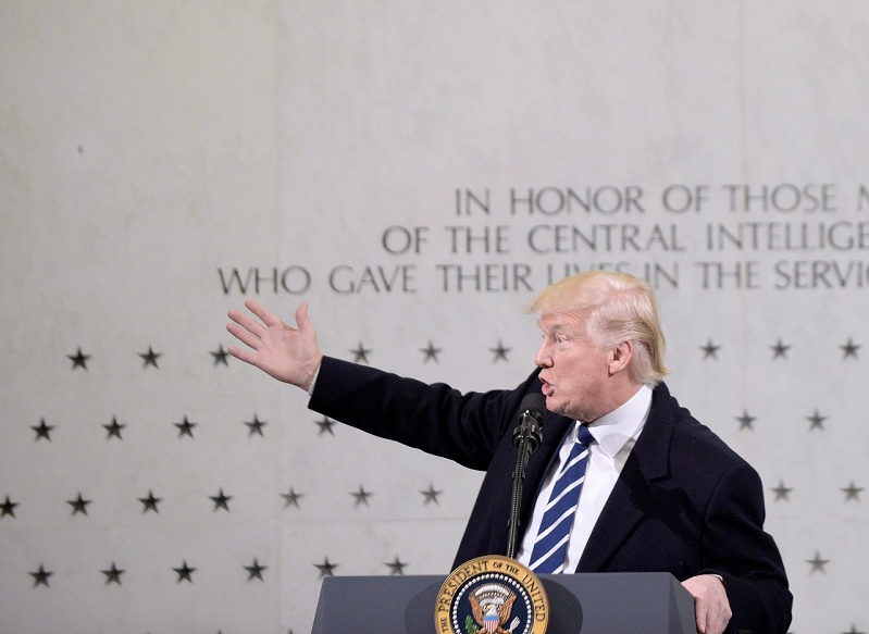 Donald Trump, presidente de los Estados Unidos, en enero 2017. LA PRENSA / EFE/EPA/Olivier Douliery