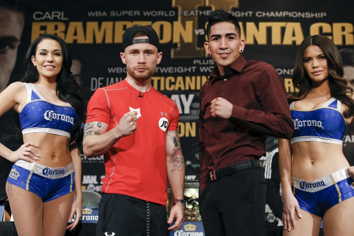 Carl Frampton y Leo Santa Cruz. LAPRENSA/ Cortesía/ Premier Boxing Champions