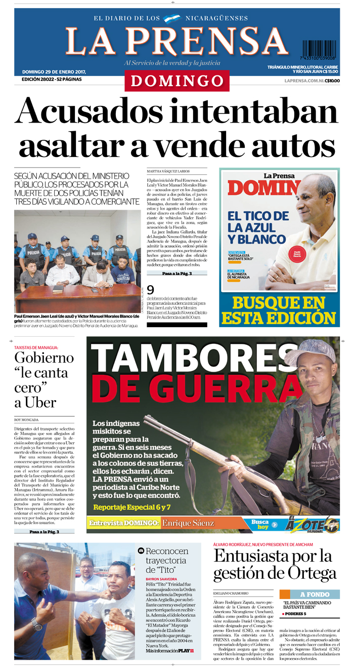 Portada Impresa 29-01-2017