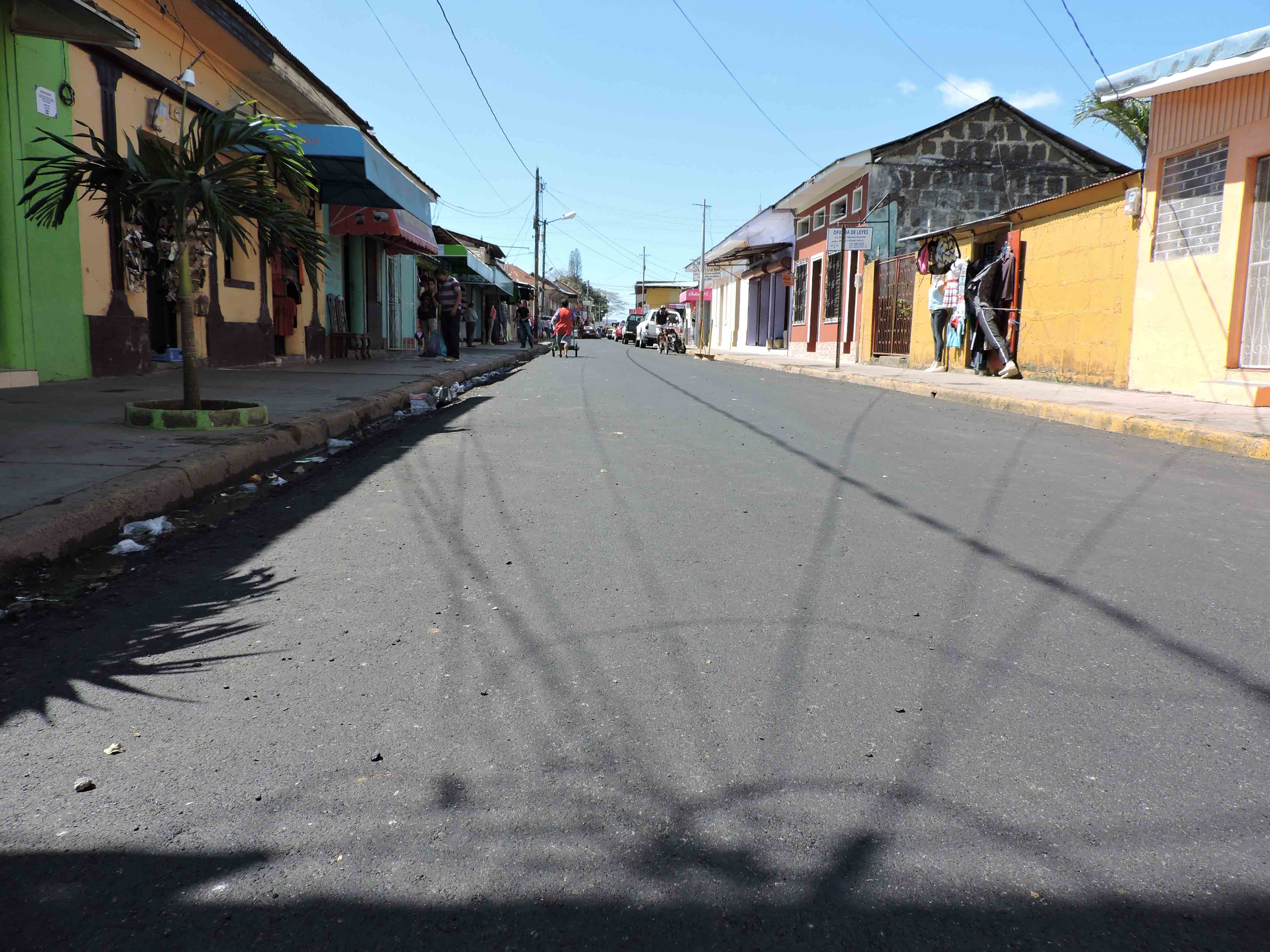 Mejoran vías en Jinotepe