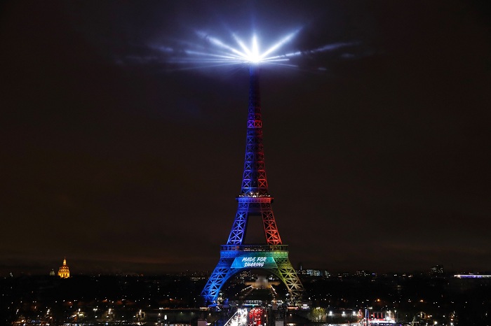La torre Eiffel fue la punta de lanza de la candidatura de París. LA PRENSA/AFP/Patrick KOVARIK