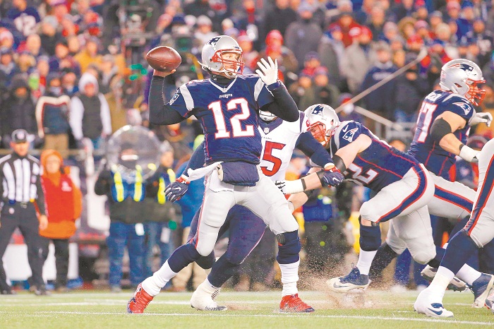Tom Brady de los Patriots. LAPRENSA/ AFP