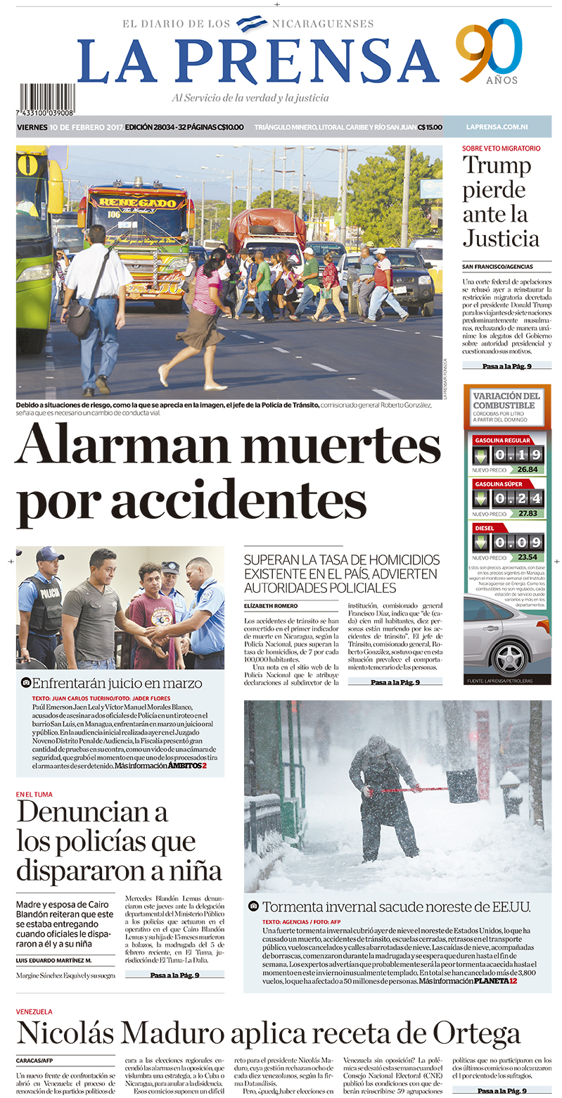 Portada Impresa 10-02-2017