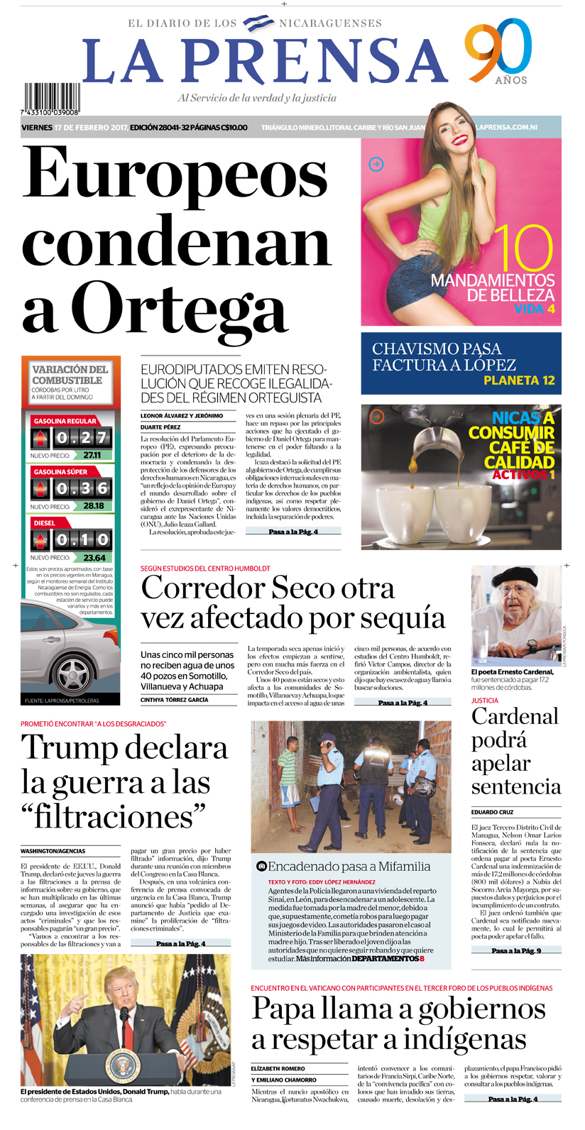 Portada Impresa 17-02-2017