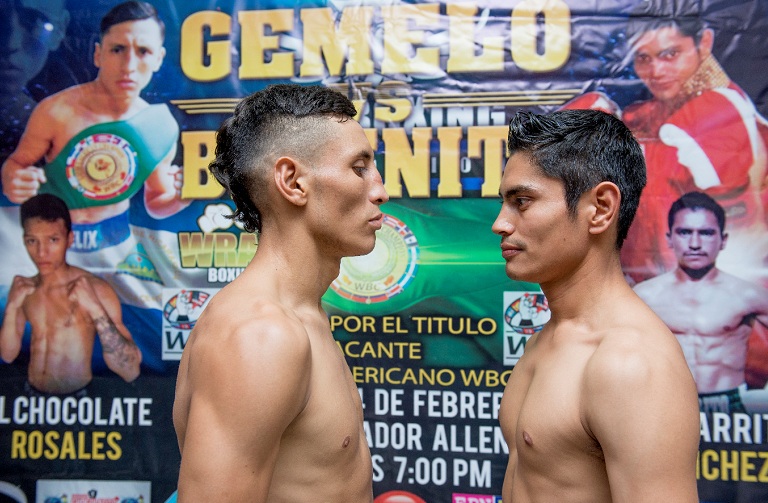 Félix Alvarado después del pesaje frente al mexicano Gabriel Ruiz. Foto: LISSA VILLAGRA