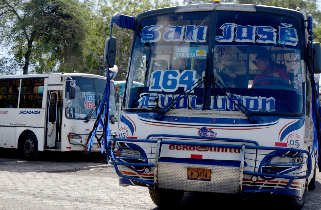 conductores de buses, Managua, buseros Managua, conductores Nicaragua