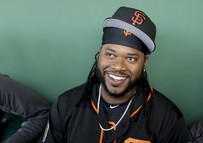 Johnny Cueto no se reportó antes a la pretemporada porque cuidaba a su padre en República Dominicana. LA PRENSA/AP/Chris Carlson