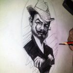 Retrato de Rubén Darío, realizado por Fernando Quintero. LAPRENSA/A. Agüero