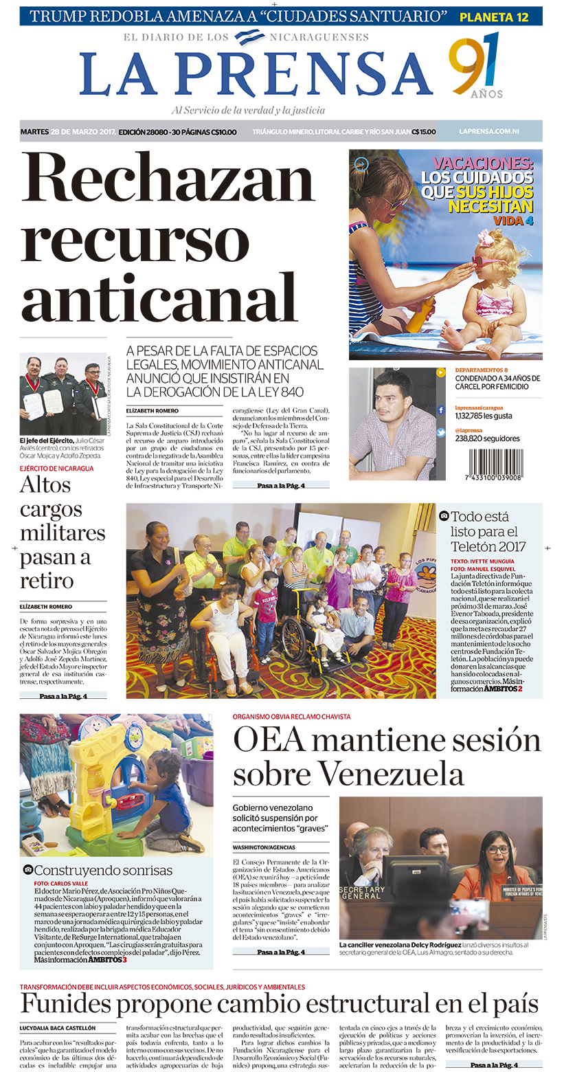 Portada Impresa 28-03-2017