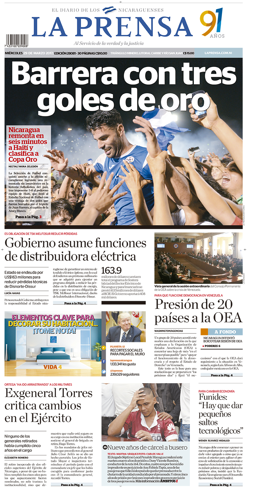 Portada Impresa 29-03-2017