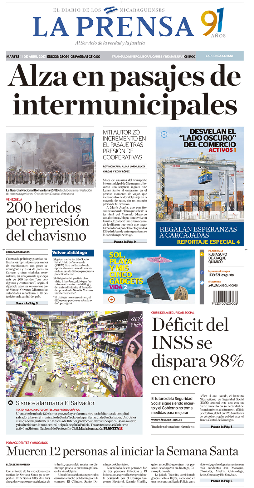 Portada impresa 11-04-2017