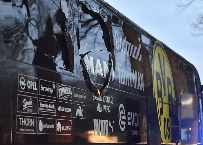 Encontraron carta que reinvidica ataque al autobús del Dortmund