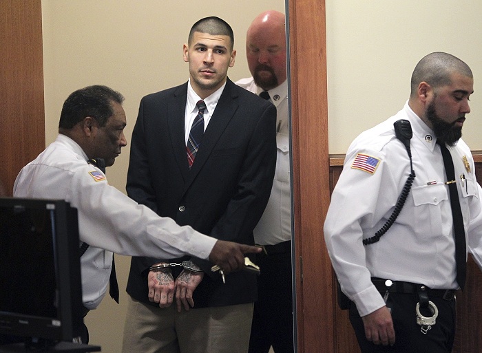 Aaron Hernández cumplía una condena de cadena perpetua por asesinato. LA PRENSA/Matt Stone/The Boston Herald via AP
