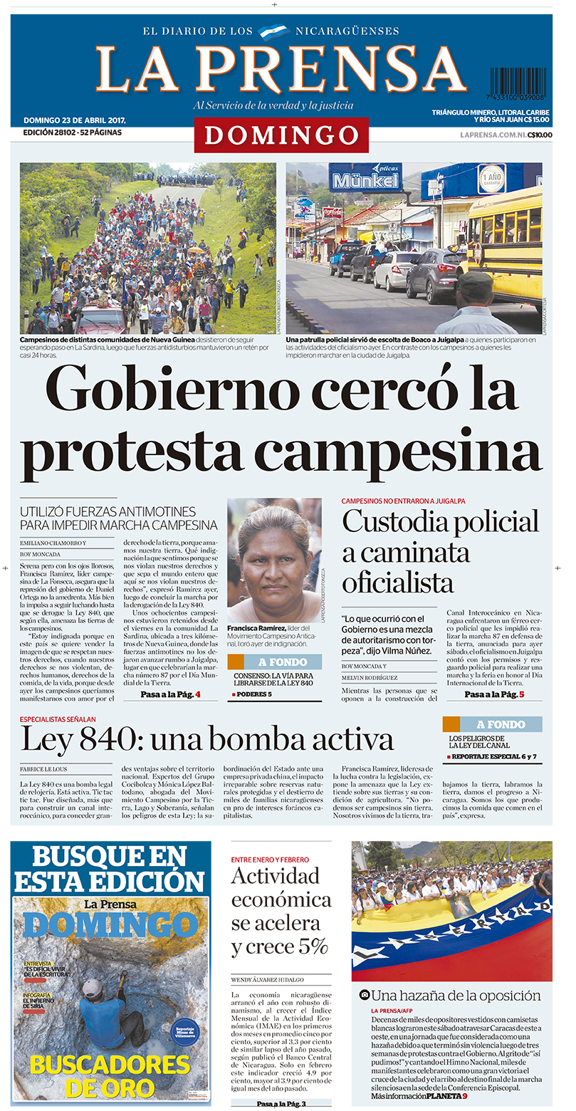 Portada impresa 23-04-2017