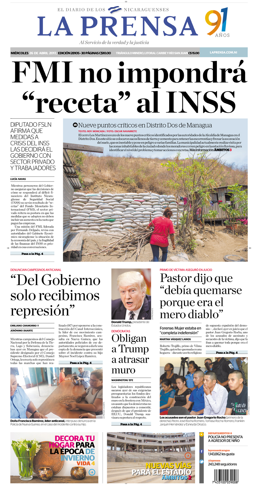 Portada impresa 26-04-2017