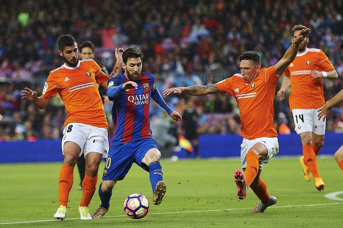 Barcelona y Real Madrid golean, para mantener abrazo en cima de la Liga