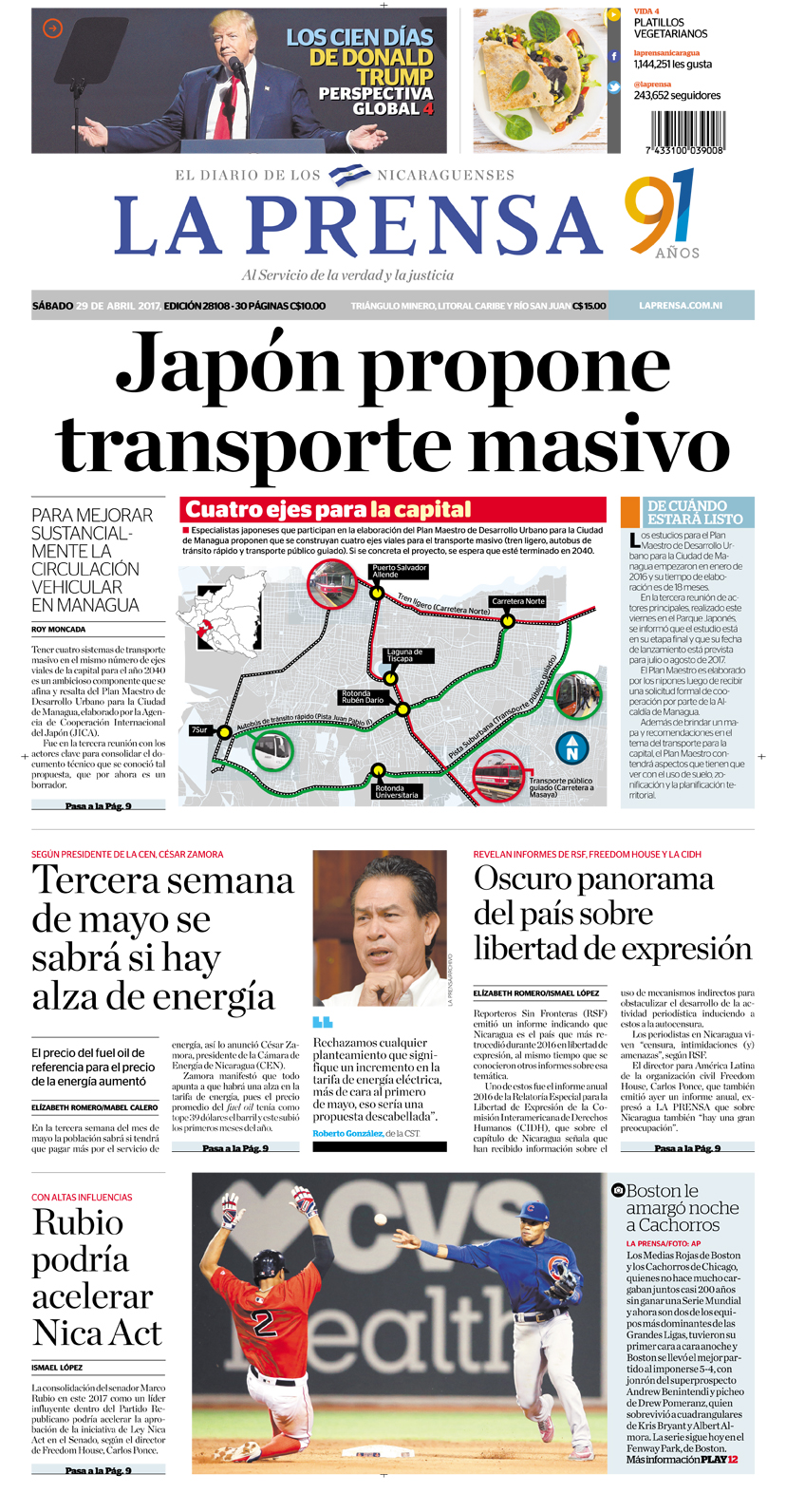 Portada impresa 29-04-2017