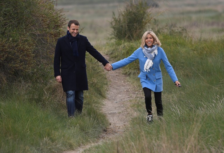 Brigitte Macron, Emmanuel Macron, presidente de Francia, primera dama de francia