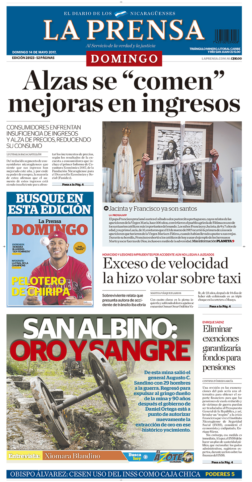 Portada impresa 14-05-2017