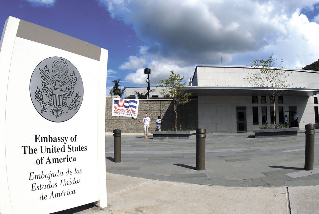 La embajada de Estados Unidos en Managua. LA PRENSA/O.NAVARRETE
