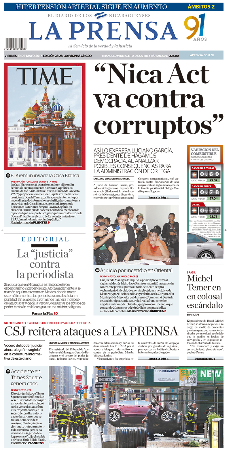 Portada impresa 19-05-207