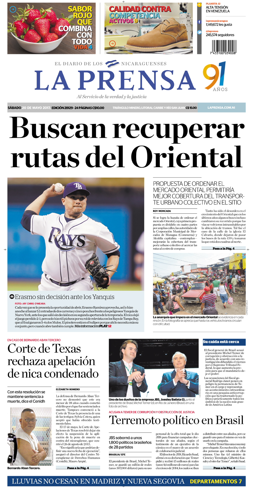 Portada impresa 20-05-2017