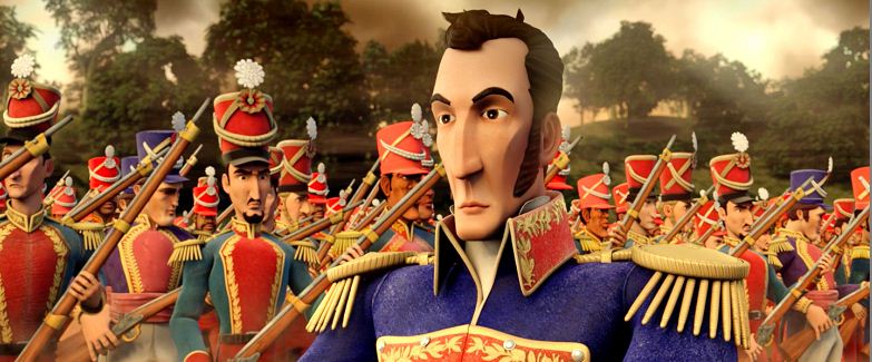 Simón Bolívar en historia animada al mejor estilo de Indiana Jones