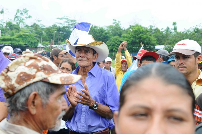 Marcha número 88 de los campesinos en contra del Canal Interoceánico en el poblado Polo Desarrollo Daniel Guido en el caribe sur del Pais. Wilmer Lopez/ LA PRENSA.