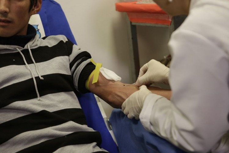 donante de sangre,