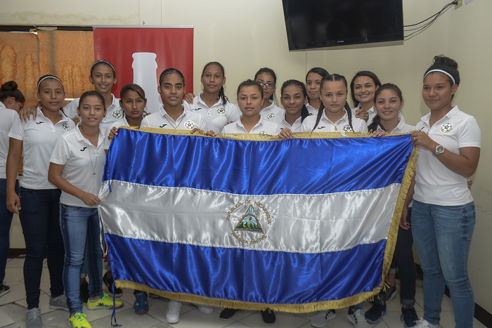 Selección Nicaragüense de Futbol Femenino ante Belice en Sub-20