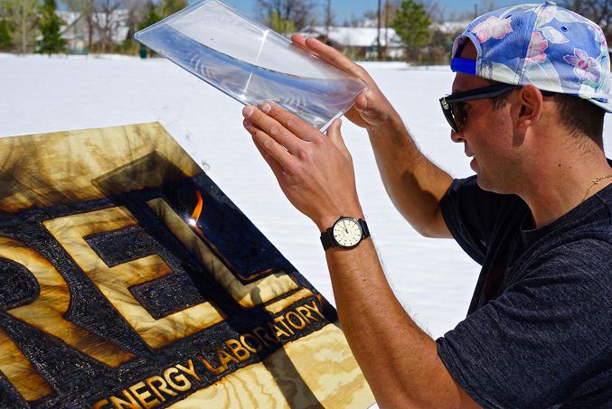 Descubra los dibujos realizados con la luz del sol