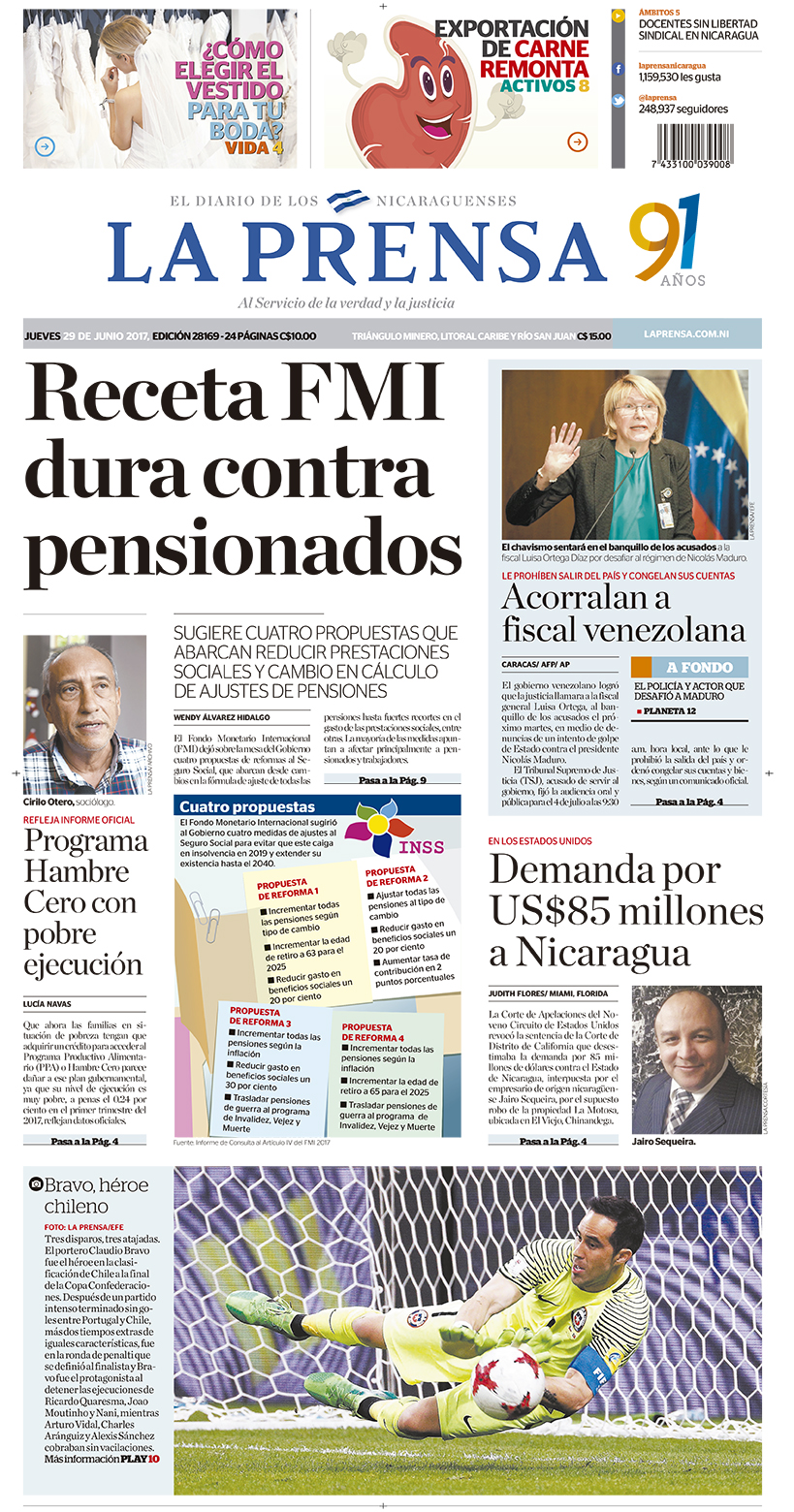 Portada impresa 29-06-2017