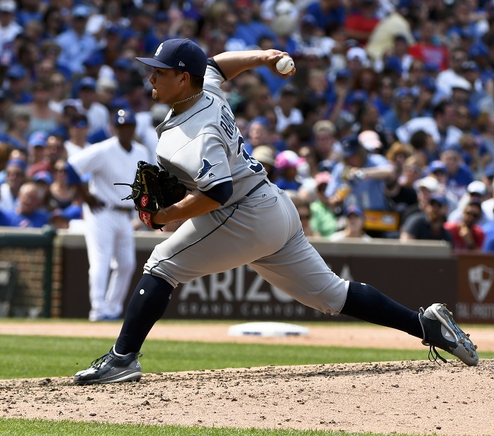 Erasmo Ramírez dejó su efectividad en 5.18. LA PRENSA/AP/Matt Marton