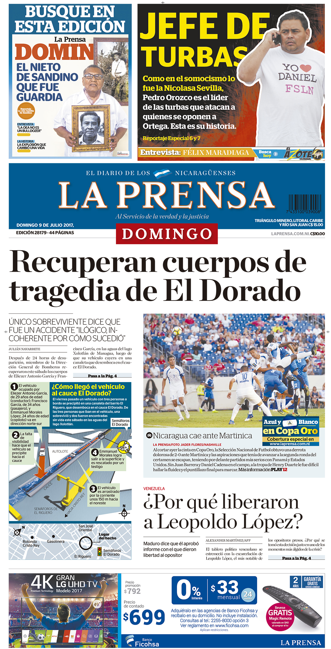 Portada LA PRENSA – 09.07.2017