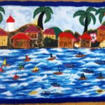 Bahía de Bluefieds, arpillera de Nydia Taylor. LAPRENSA/Arnulfo Agüero