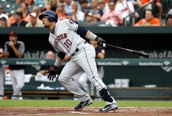 Yulieski Gurriel conectó su jonrón 12 de la temporada, en el triunfo de los Astros de Houston sobre los Orioles. LA PRENSA/AP/Patrick Semansky
