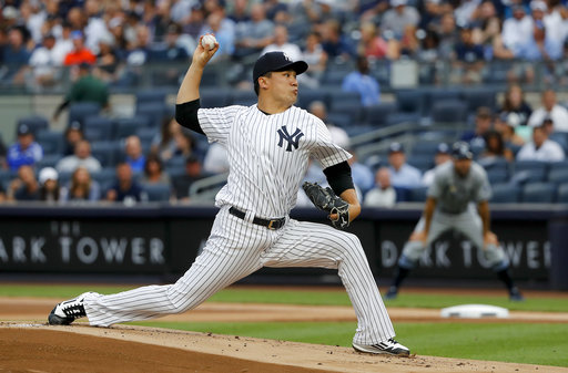 Masahiro Tanaka consiguió el fila los primeros 17 outs del partido de este viernes ante los Rays. LA PRENSA/AP/Julie Jacobson
