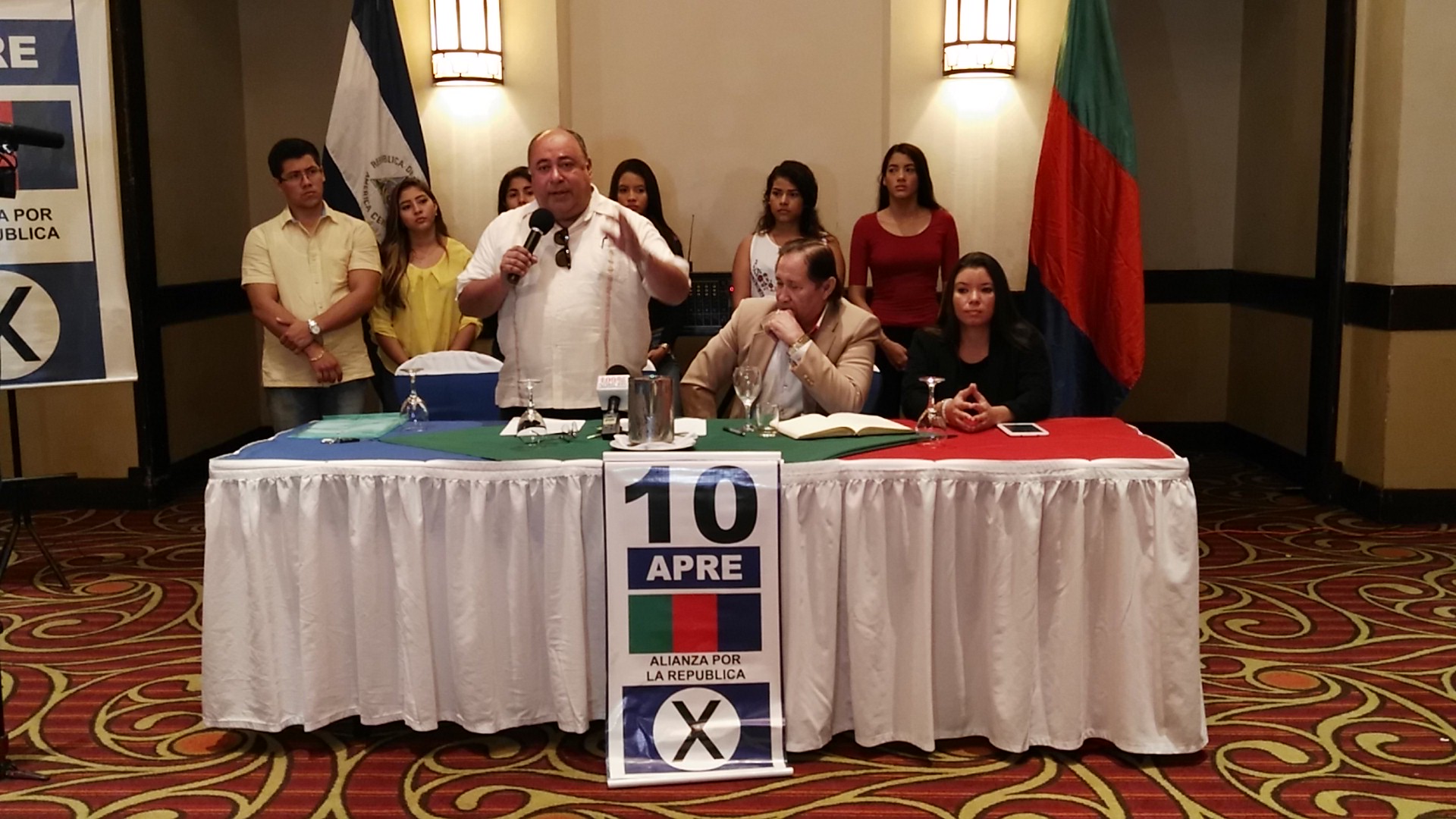 Ariel Montoya, candidato a alcalde de Managua por el Apre.