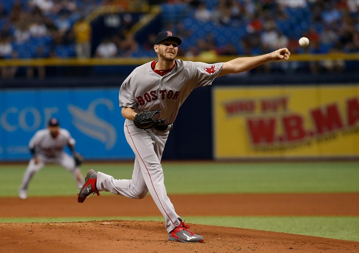 Chris Sale ponchó a 13 bateadores y se apuntó el triunfo ante los Rays. LA PRENSA/Brian Blanco/Getty Images/AFP