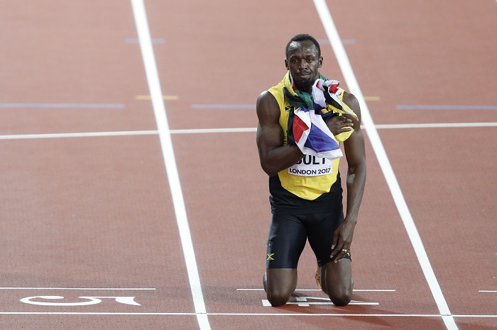 Usain Bolt correrá este sábado por última vez en su carrera en el atletismo, en el Mundial de Londres. LA PRENSA/AFP/Adrian Dennis