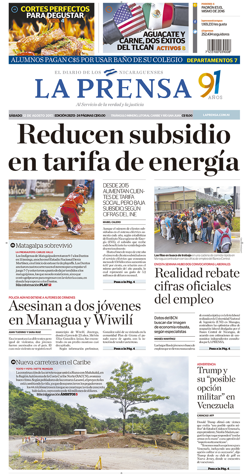 Portada impresa 12-08-2017