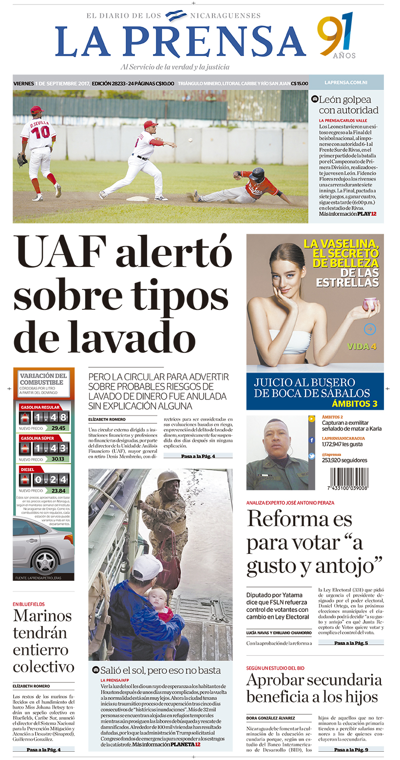 Portada impresa 01-09-2017