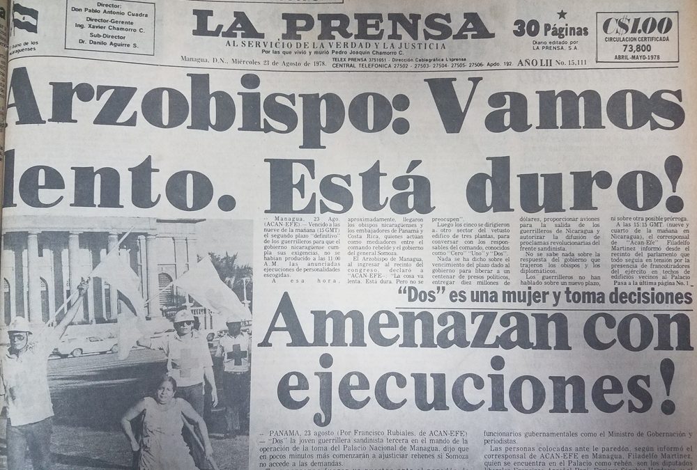 Toma del Palacio Nacional, Managua, Edén Pastora