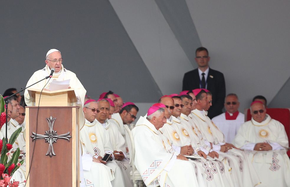 Papa Francisco, Colombia, Villavicencio. FARC
