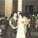 Anastasio Somoza García y Salvadora Debayle junto con la poeta Rosario Tapia en el acto de la primera graduación del Instituto de Masatepe,febrero de 1956. LAPRENSA/Cortesía/Fundación Luisa Mercado