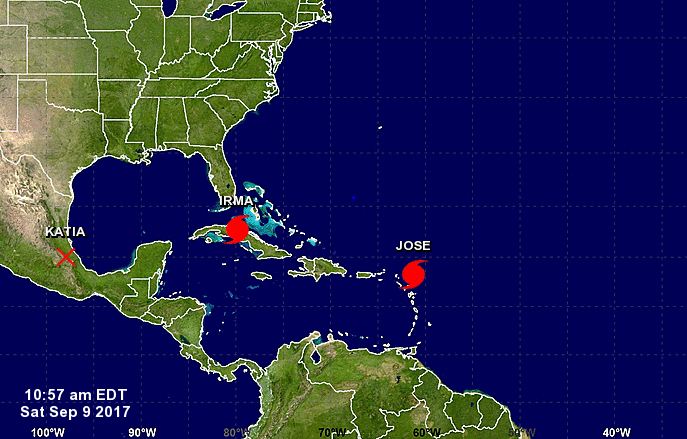 katia, huracán josé, huracán irma