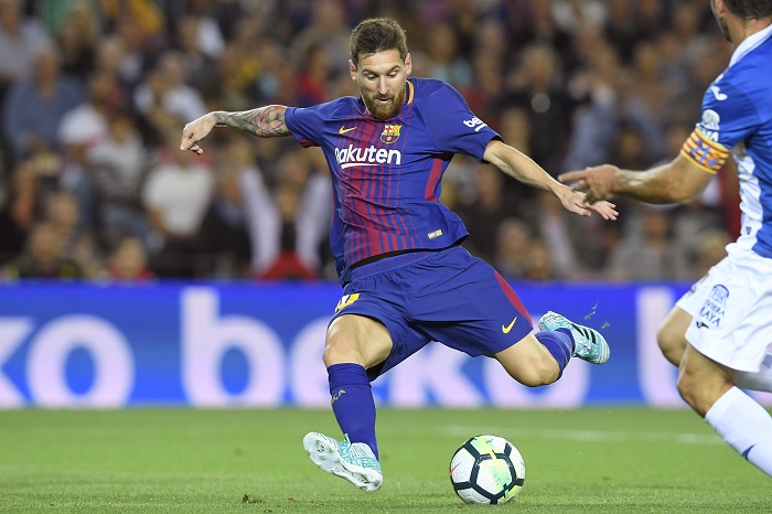 Con triplete de Messi el Barcelona comanda la Liga española