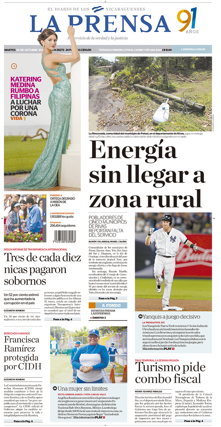 Portada impresa 10-10-2017