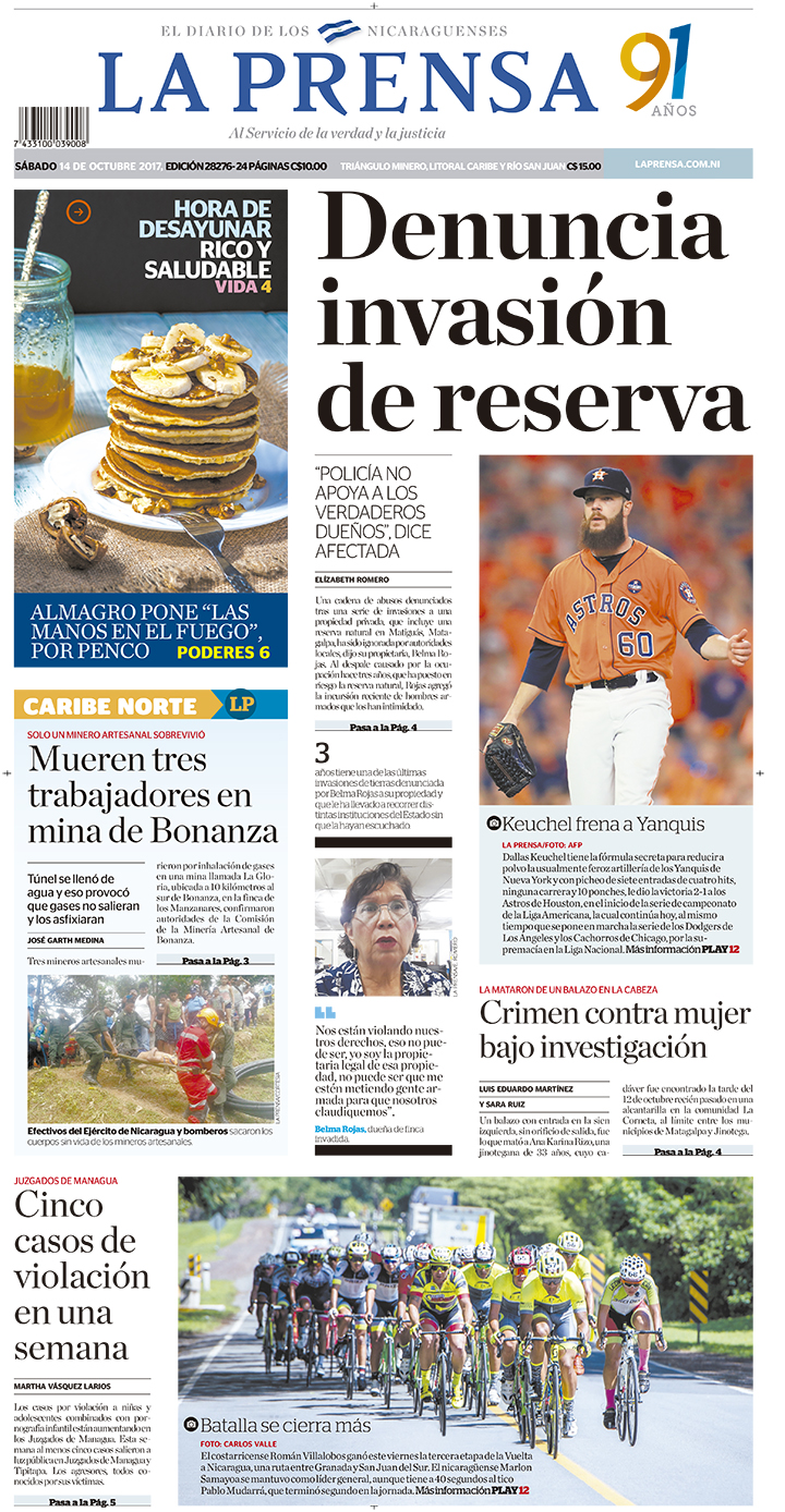 Portada impresa 14-10-2017