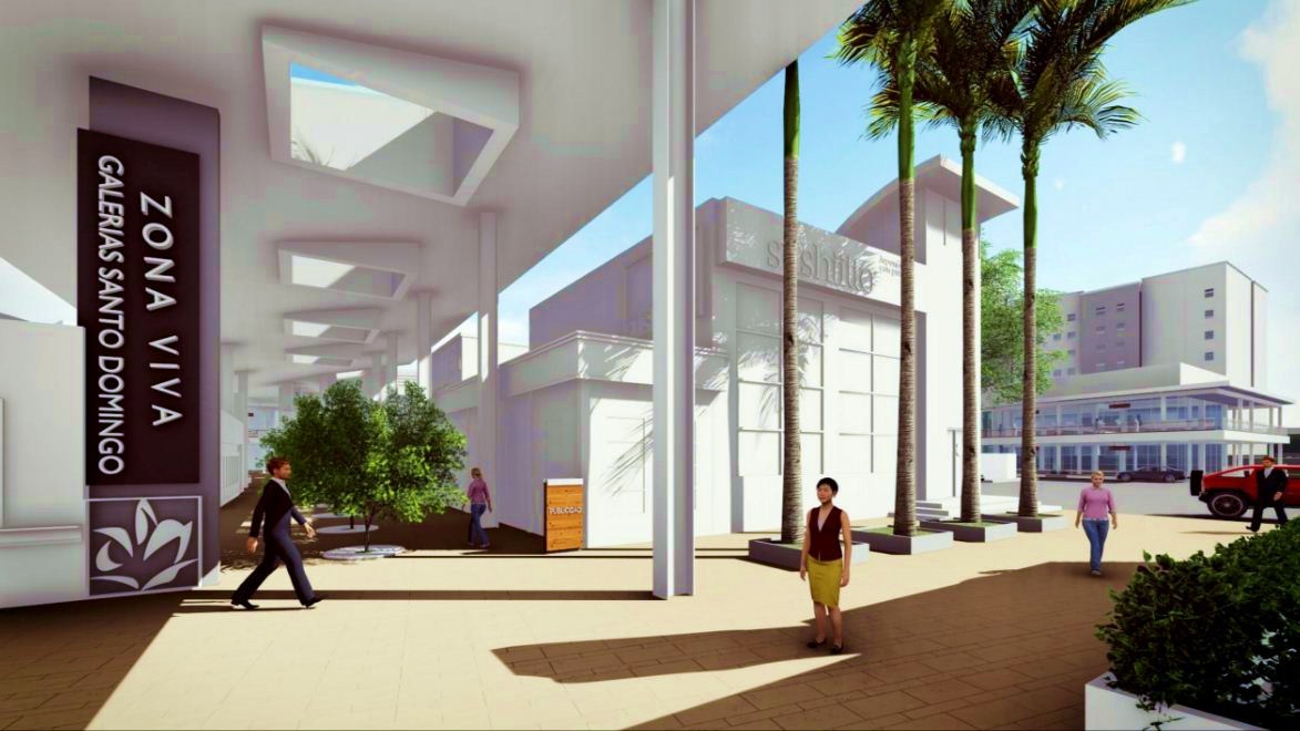 Zona Viva de Galerías Santo Domingo será remodelada. LA PRENSA/ CORTESÍA